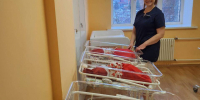 Рожденных в декабре детей выписывают из Подольского роддома в новогодних костюмах - Regions.Ru