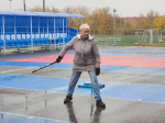 Ветераны войны и труда сразились на городошной площадке в Подольске